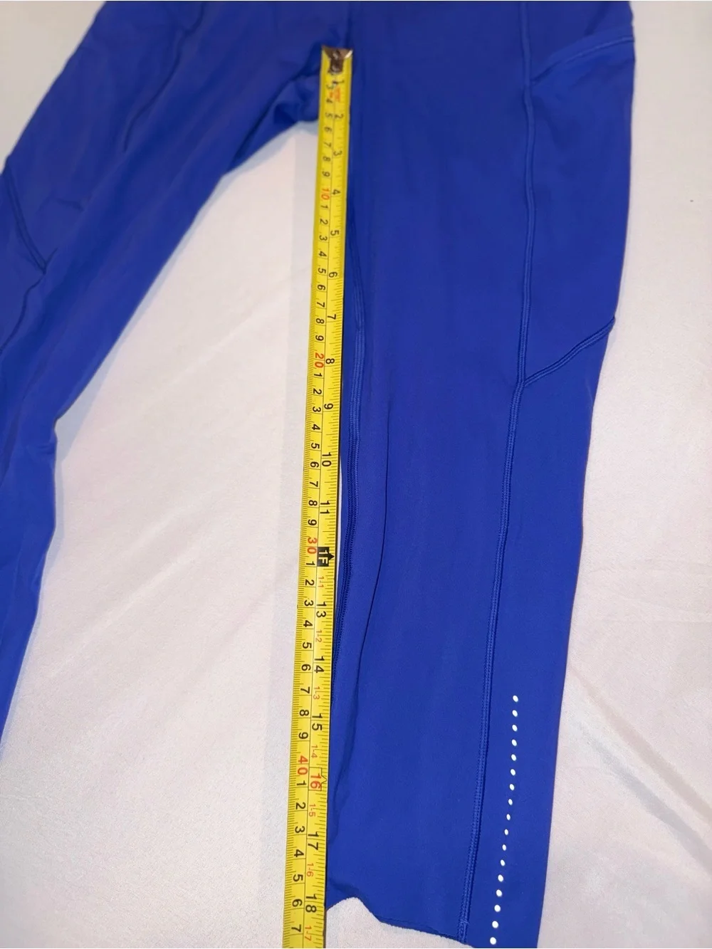 Lululemon Women Athletic Active Purple Crop High-Waist Pocket Leggings Size XS